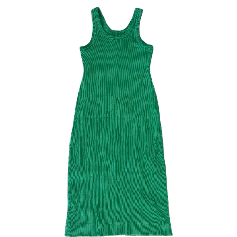 Dress Casual Midi By Everlane In Green, Size: S