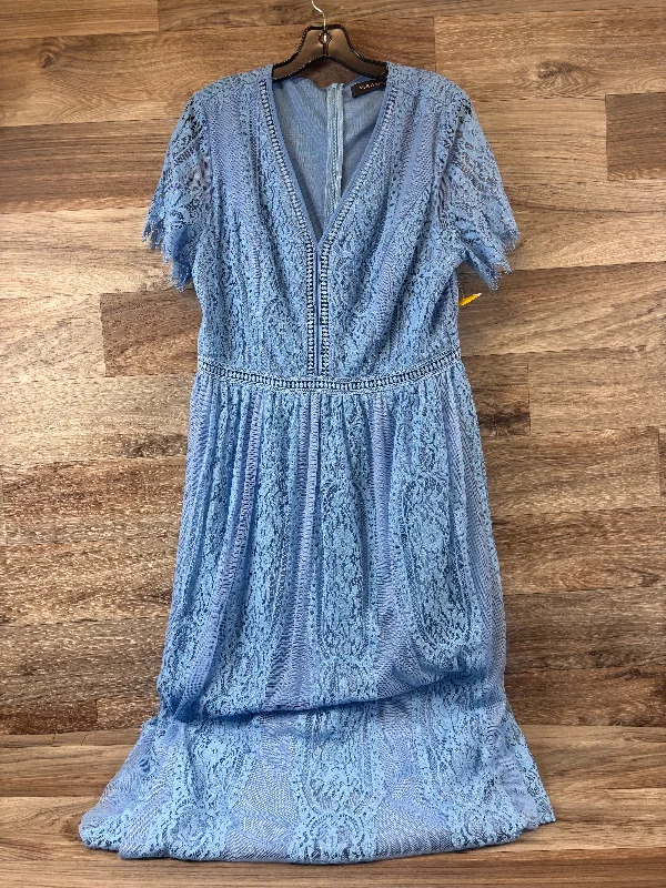 Dress Casual Maxi By Clothes Mentor In Blue, Size: Xl